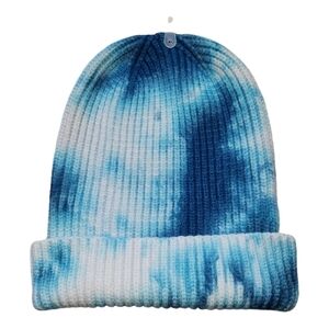 Gianni Bini NWT Girls Blue White Tie Dye Hat One Size